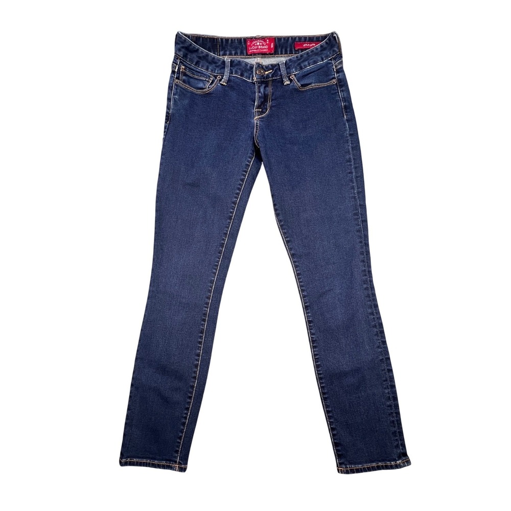 Lucky Brand Dark Wash Leyla Capri Slim Low Rise Jeans Women 0